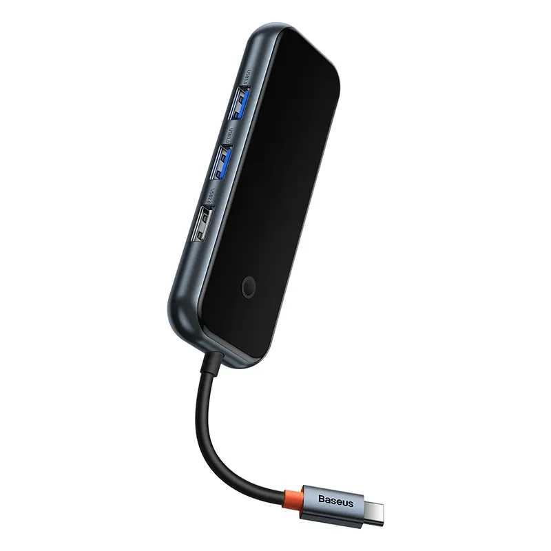 Hub 5in1 Baseus AcmeJoy series USB-C to 2xUSB 3.0 + USB 2.0 + USB-C PD + HDMI (dark grey) Hub 5in1 Baseus AcmeJoy series USB-C to 2xUSB 3.0 + USB 2.0 + USB-C PD + HDMI (dark grey)