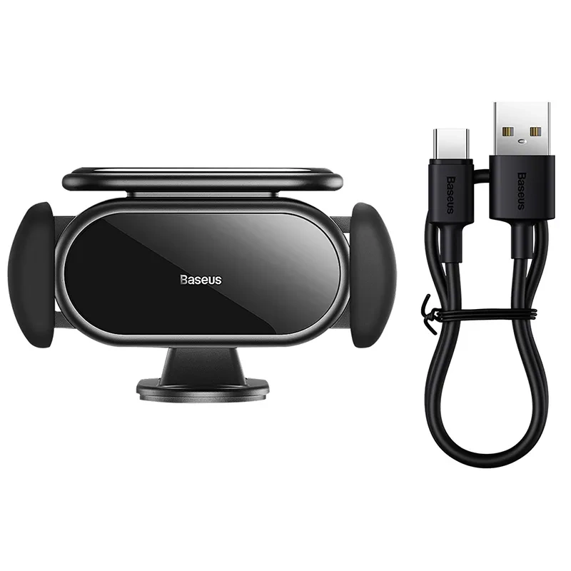 Solar Electric Car Phone Holder Baseus Steel Cannon Pro (Black) Solar Electric Car Phone Holder Baseus Steel Cannon Pro (Black)
