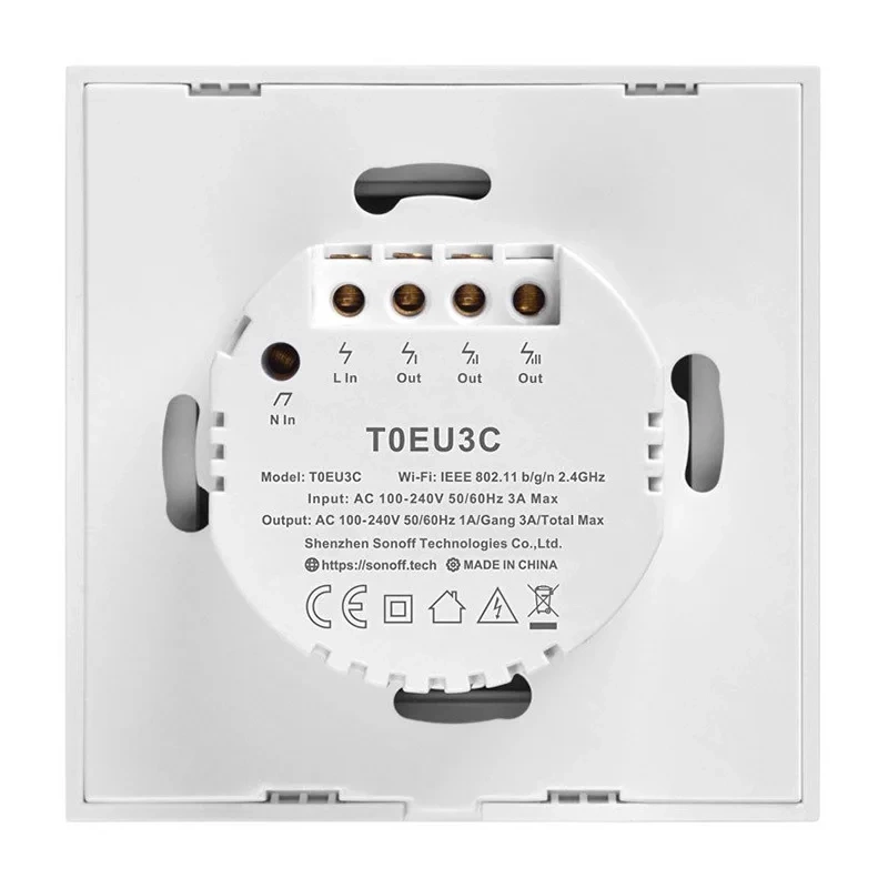 Smart Switch WiFi Sonoff T0 EU TX (3-channels)