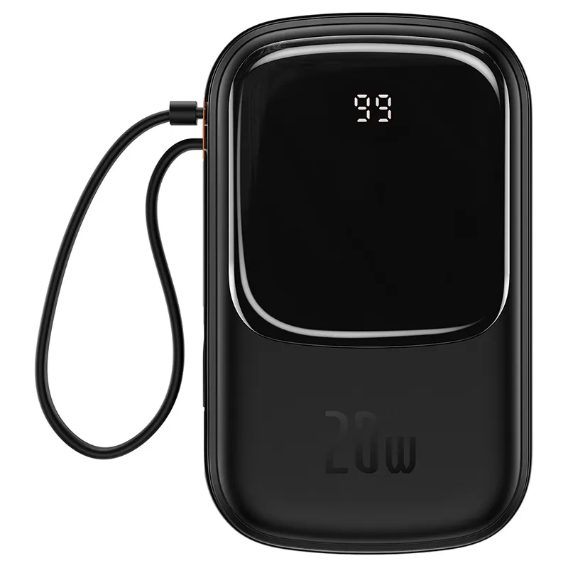 Powerbank Baseus Qpow PRO with Lightning cable, USB-C port and USB 20000mAh, 20W (Black)