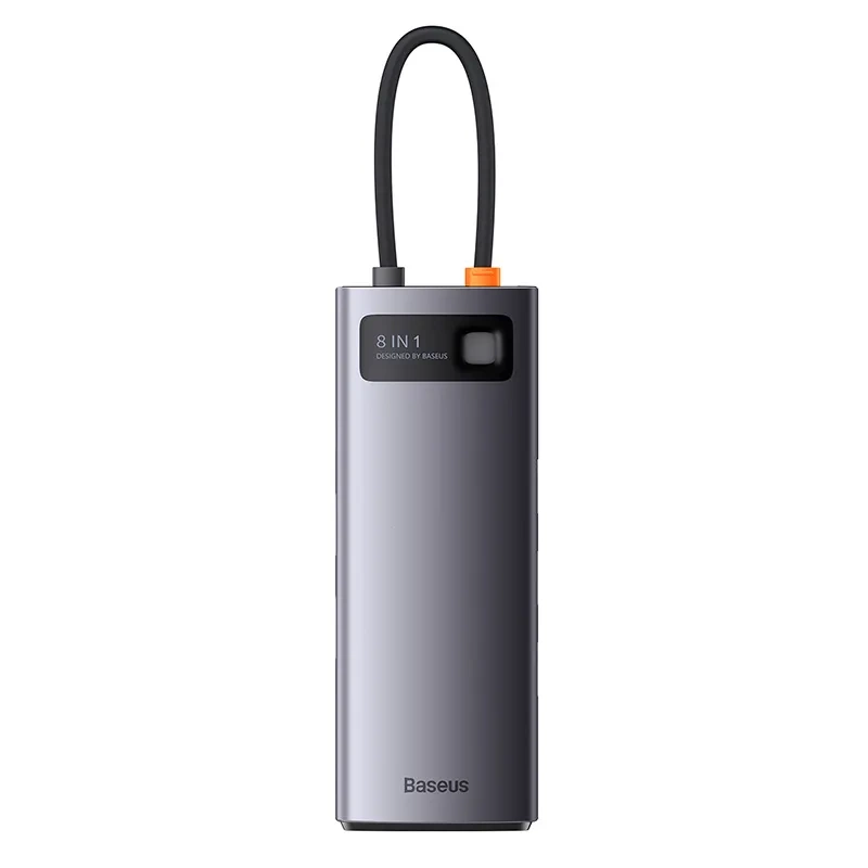 Hub 8in1 Baseus StarJoy Series, USB-C to 3x USB 3.1 + HDMI + USB-C PD + RJ45 + microSD/SD Hub 8in1 Baseus StarJoy Series, USB-C to 3x USB 3.1 + HDMI + USB-C PD + RJ45 + microSD/SD