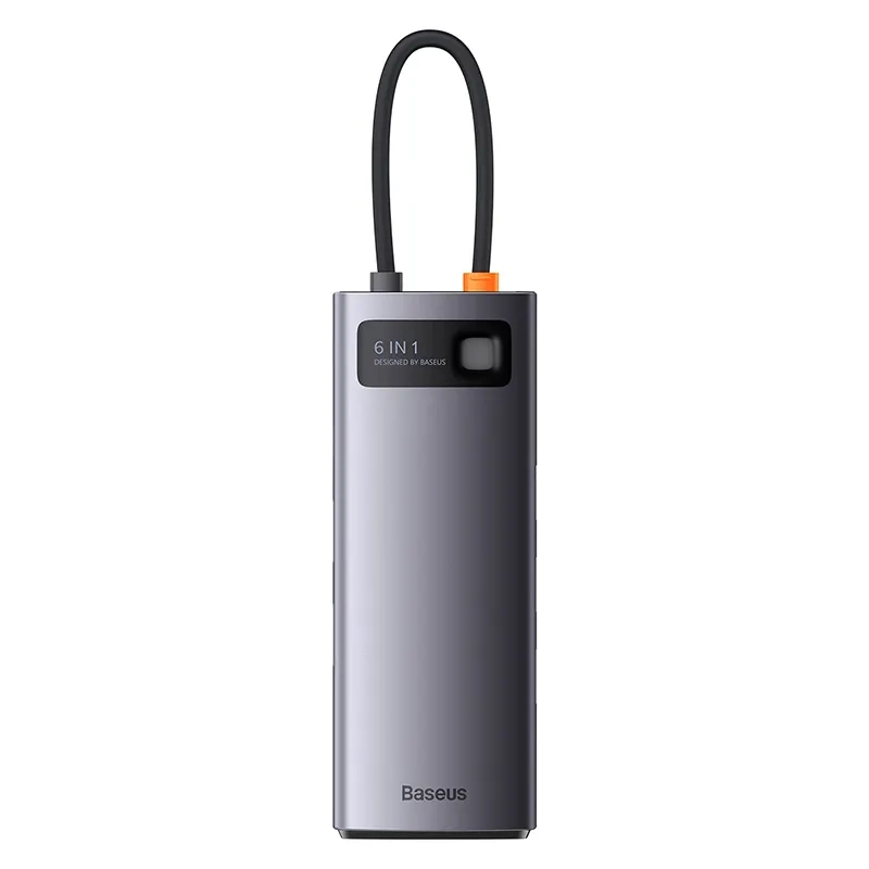 Hub 6in1 Baseus StarJoy Series, USB-C to 3x USB 3.0 + HDMI + USB-C PD + RJ45 Hub 6in1 Baseus StarJoy Series, USB-C to 3x USB 3.0 + HDMI + USB-C PD + RJ45