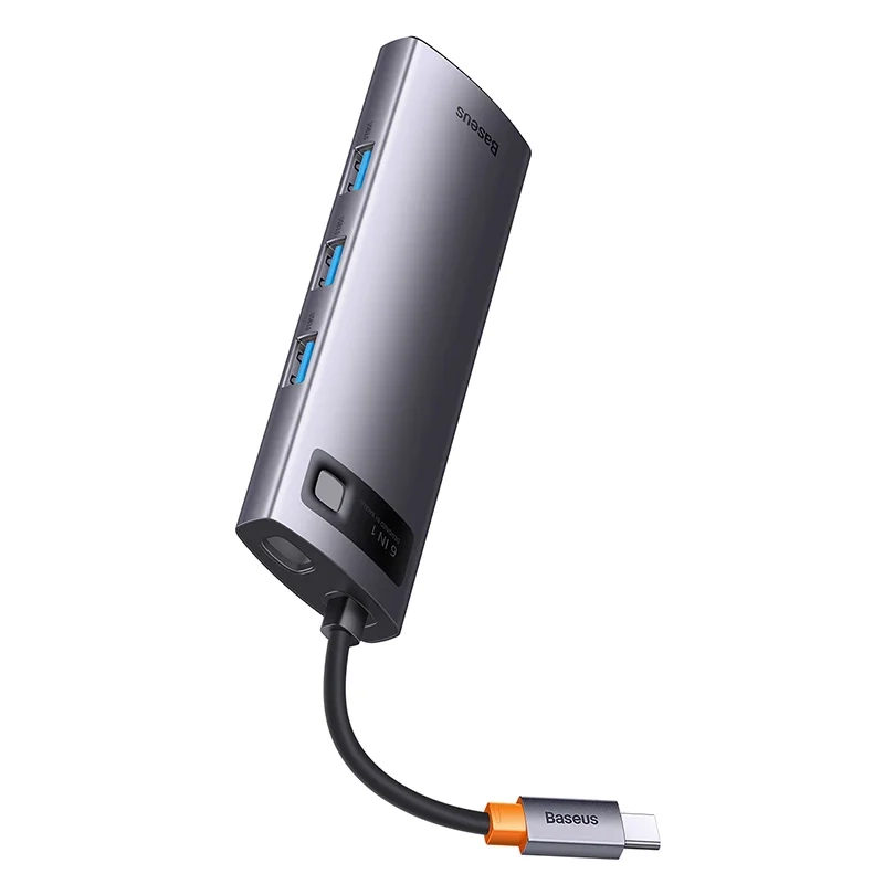 Hub 6in1 Baseus StarJoy Series, USB-C to 3x USB 3.0 + HDMI + USB-C PD + RJ45 Hub 6in1 Baseus StarJoy Series, USB-C to 3x USB 3.0 + HDMI + USB-C PD + RJ45