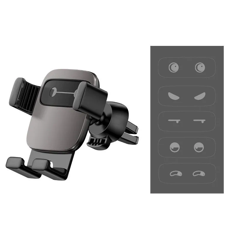 Baseus Cube Gravitational car holder on ventilation grid (Black) Baseus Cube Gravitational car holder on ventilation grid (Black)