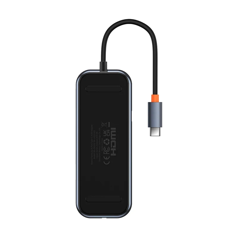 Adapter 4w1 Baseus Hub USB-C na 4xUSB 3.0 (Dark Grey) Adapter 4w1 Baseus Hub USB-C na 4xUSB 3.0 (Dark Grey)