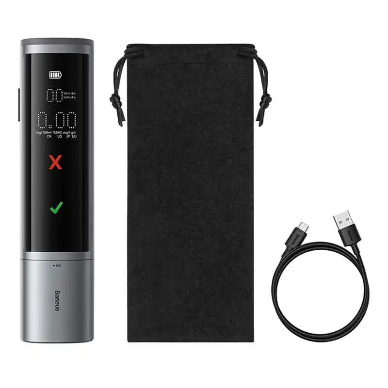 Electronic Breathalyzer Baseus SafeJourney Pro (Grey) Electronic Breathalyzer Baseus SafeJourney Pro (Grey)