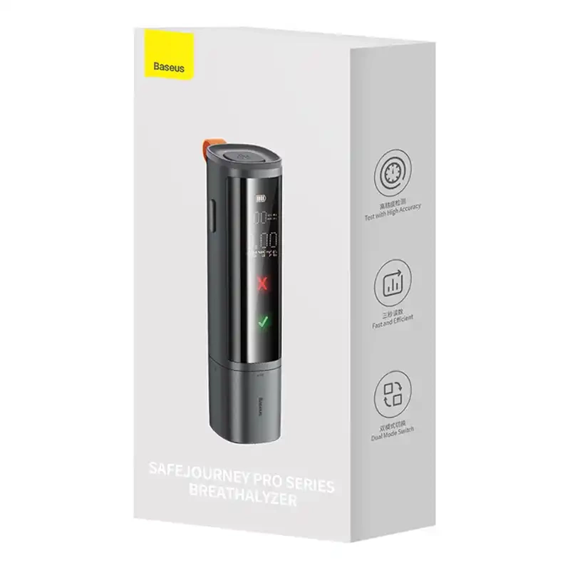 Electronic Breathalyzer Baseus SafeJourney Pro (Grey) Electronic Breathalyzer Baseus SafeJourney Pro (Grey)