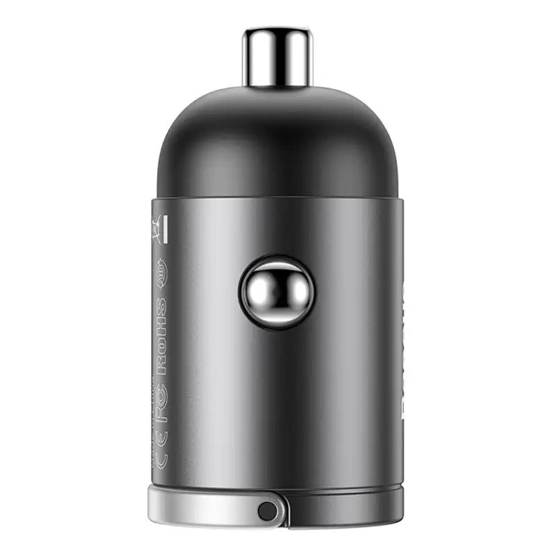 Baseus Tiny Star Mini Quick Charge Car Charger USB Port 30W Grey Baseus Tiny Star Mini Quick Charge Car Charger USB Port 30W Grey