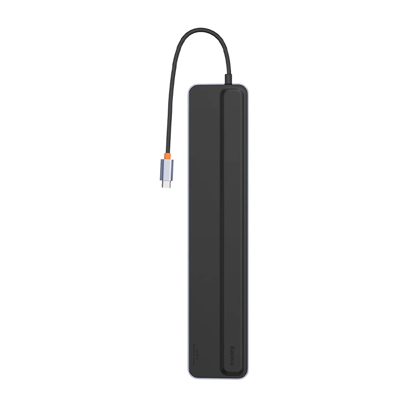 Hub 12w1 Baseus EliteJoy Gen2 series USB-C do 2xHDMI+ 3xUSB 3.0+ PD+ DP+ SD/TF+ RJ45+Type-C+ 3.5mm (dark grey) Hub 12w1 Baseus EliteJoy Gen2 series USB-C do 2xHDMI+ 3xUSB 3.0+ PD+ DP+ SD/TF+ RJ45+Type-C+ 3.5mm (dark grey)