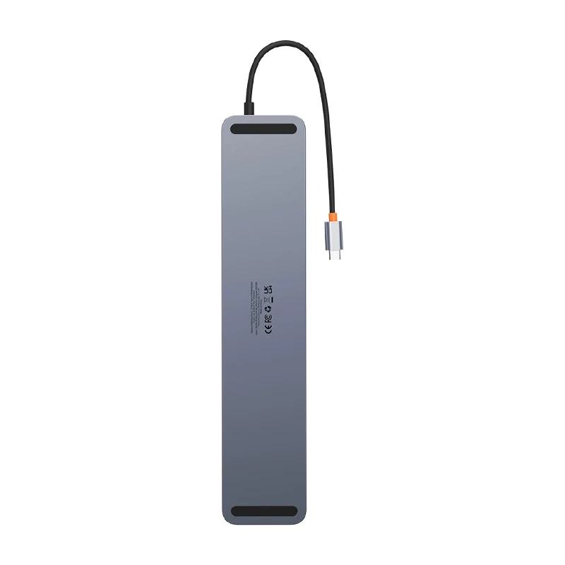 Hub 12w1 Baseus EliteJoy Gen2 series USB-C do 2xHDMI+ 3xUSB 3.0+ PD+ DP+ SD/TF+ RJ45+Type-C+ 3.5mm (dark grey) Hub 12w1 Baseus EliteJoy Gen2 series USB-C do 2xHDMI+ 3xUSB 3.0+ PD+ DP+ SD/TF+ RJ45+Type-C+ 3.5mm (dark grey)