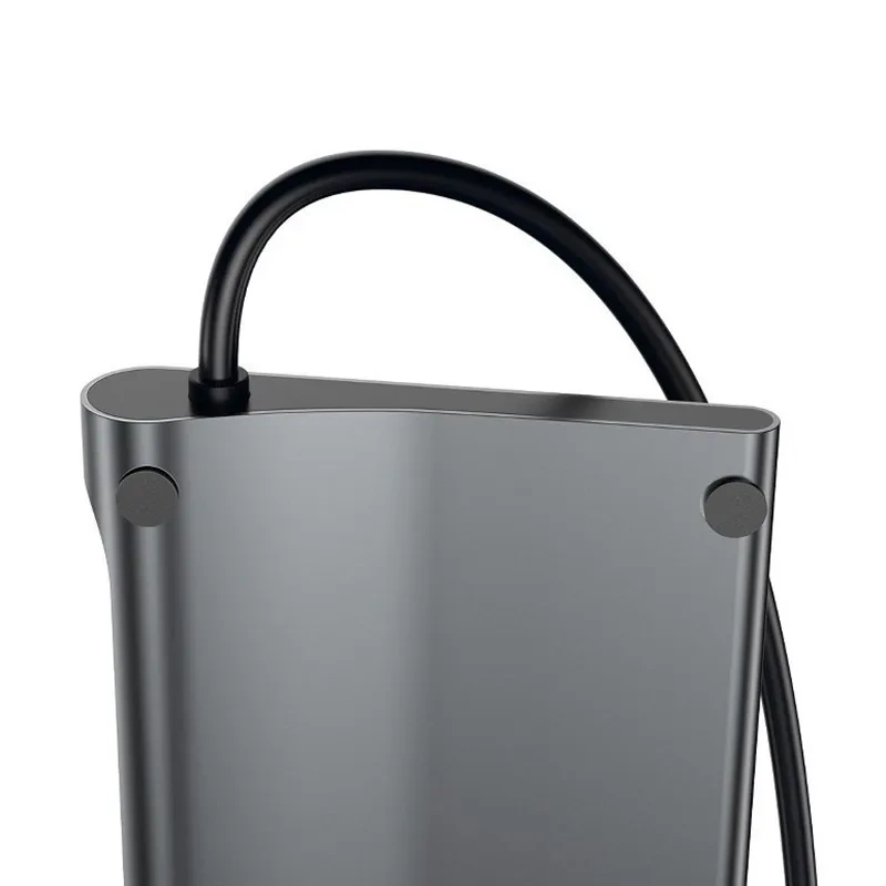 Baseus Enjoyment Series Multi-functional Type-C intelligent HD HUB(PD/HD4K*2/VGA/RJ45/SD/TF/USB*3/Audio*1/Stand)Dark gray Baseus Enjoyment Series Multi-functional Type-C intelligent HD HUB(PD/HD4K*2/VGA/RJ45/SD/TF/USB*3/Audio*1/Stand)Dark gray