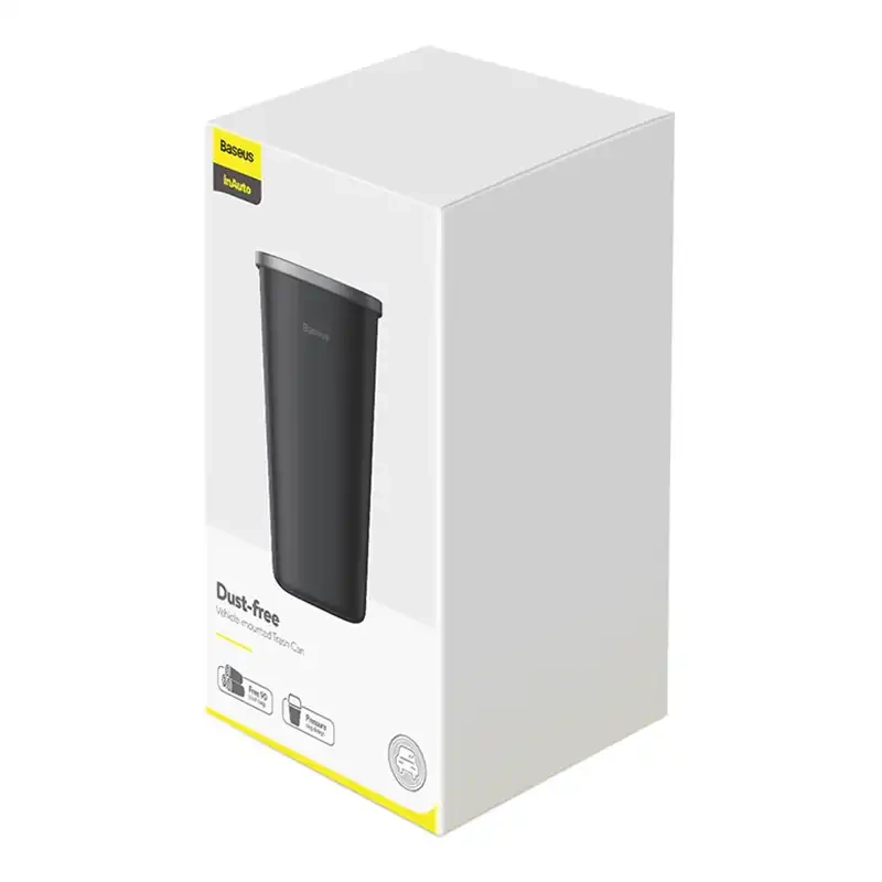 Baseus Dust-free Vehicle-mounted Trash Can(Trash Bag 3 roll/90)Black Baseus Dust-free Vehicle-mounted Trash Can(Trash Bag 3 roll/90)Black