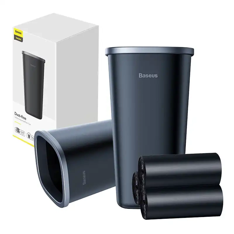 Baseus Dust-free Vehicle-mounted Trash Can(Trash Bag 3 roll/90)Black Baseus Dust-free Vehicle-mounted Trash Can(Trash Bag 3 roll/90)Black
