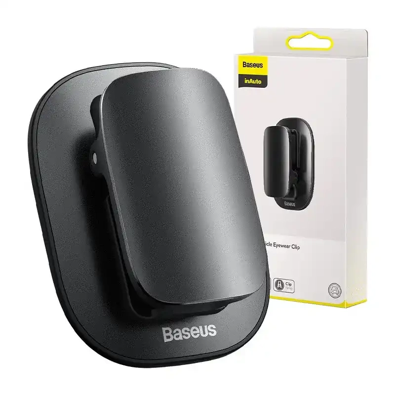 Baseus Platinum Vehicle eyewear clip Black Baseus Platinum Vehicle eyewear clip Black