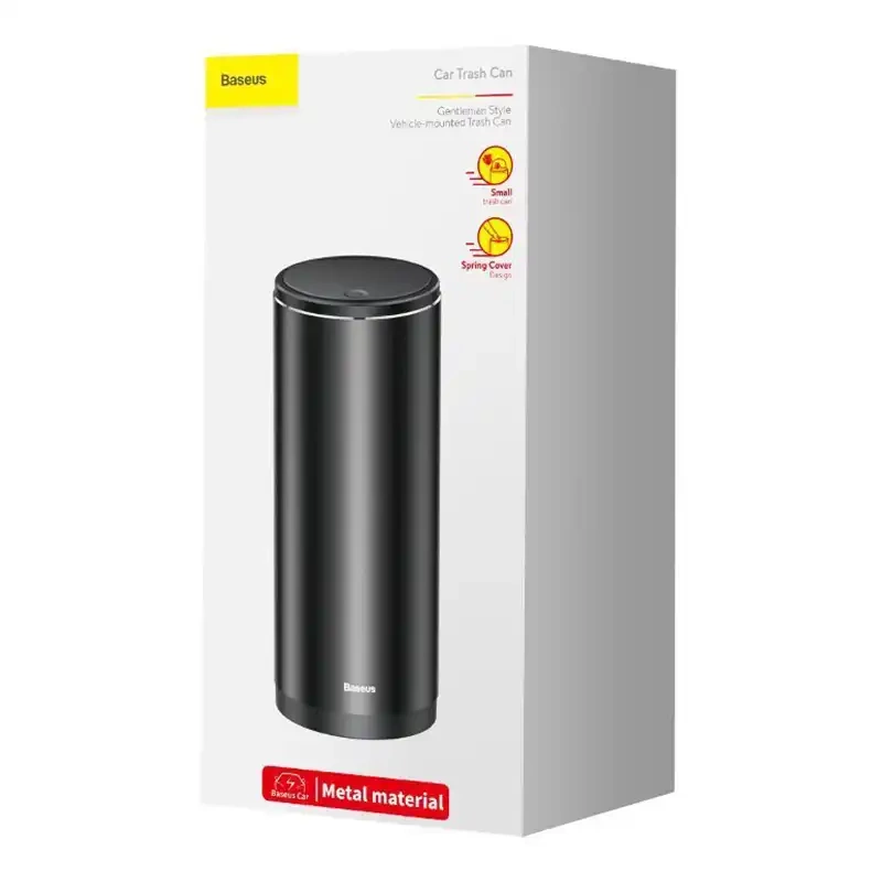 Baseus Gentleman Style Vehicle-mounted Trash Can Black Baseus Gentleman Style Vehicle-mounted Trash Can Black