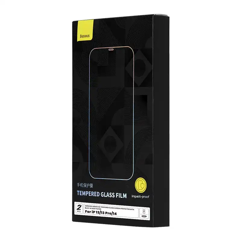 Tempered Glass Baseus Corning for iPhone 13/13 Pro/14 with built-in dust filter Tempered Glass Baseus Corning for iPhone 13/13 Pro/14 with built-in dust filter