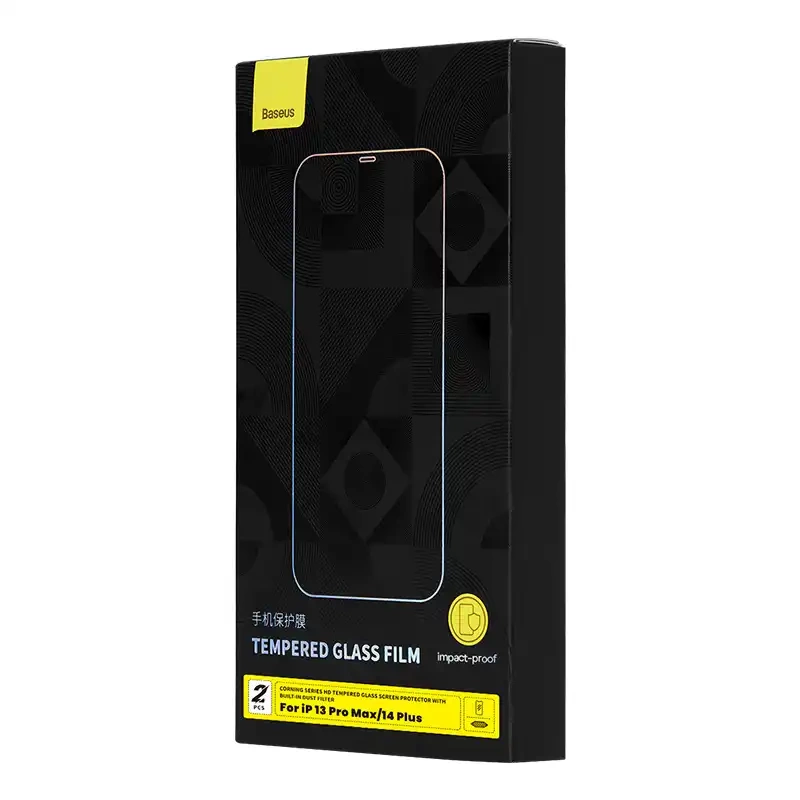 Tempered Glass Baseus Corning for iPhone 13 Pro Max/14 Plus with built-in dust filter Tempered Glass Baseus Corning for iPhone 13 Pro Max/14 Plus with built-in dust filter