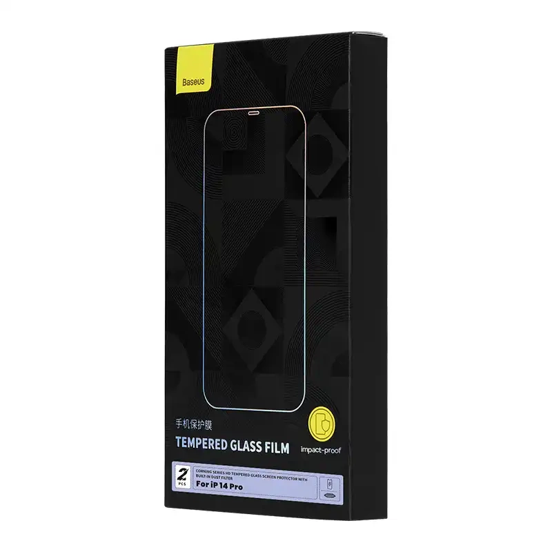 Tempered Glass Baseus Corning for iPhone 14 Pro with built-in dust filter Tempered Glass Baseus Corning for iPhone 14 Pro with built-in dust filter