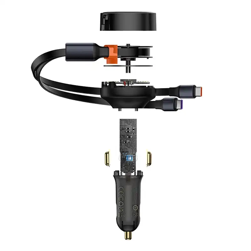 Car Charger Baseus Enjoyment with cable USB-C, 33W (Black)