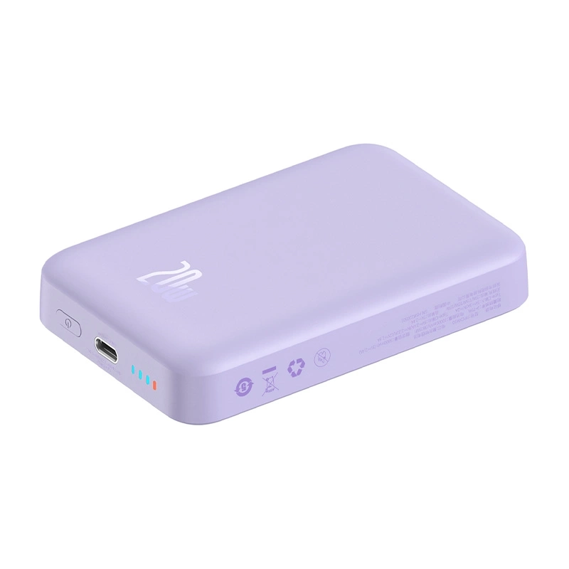 Powerbank Baseus Magnetic Mini 10000mAh, USB-C 20W MagSafe (purple) Powerbank Baseus Magnetic Mini 10000mAh, USB-C 20W MagSafe (purple)