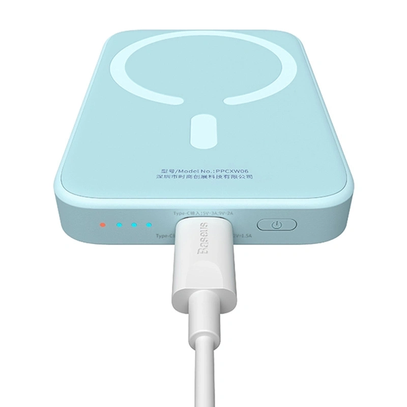 Powerbank Baseus Magnetic Mini 6000mAh, USB-C 20W MagSafe (blue) Powerbank Baseus Magnetic Mini 6000mAh, USB-C 20W MagSafe (blue)