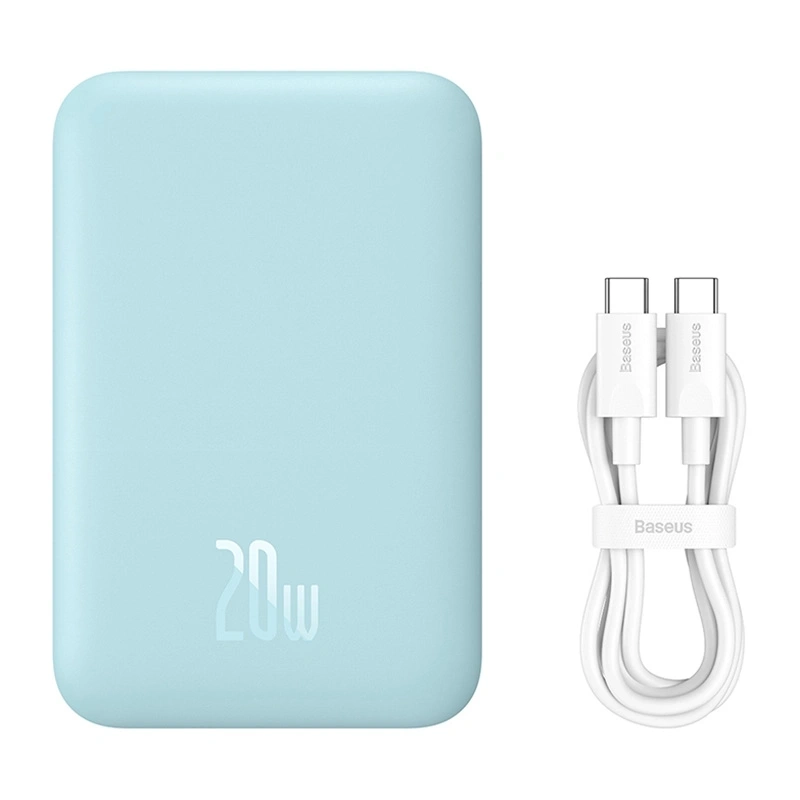 Powerbank Baseus Magnetic Mini 6000mAh, USB-C 20W MagSafe (blue) Powerbank Baseus Magnetic Mini 6000mAh, USB-C 20W MagSafe (blue)