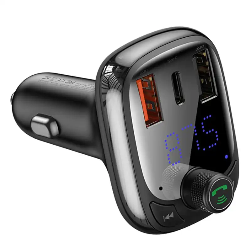 Car Bluetooth MP3 Player Baseus T Shaped S-13 Black OS Car Bluetooth MP3 Player Baseus T Shaped S-13 Black OS