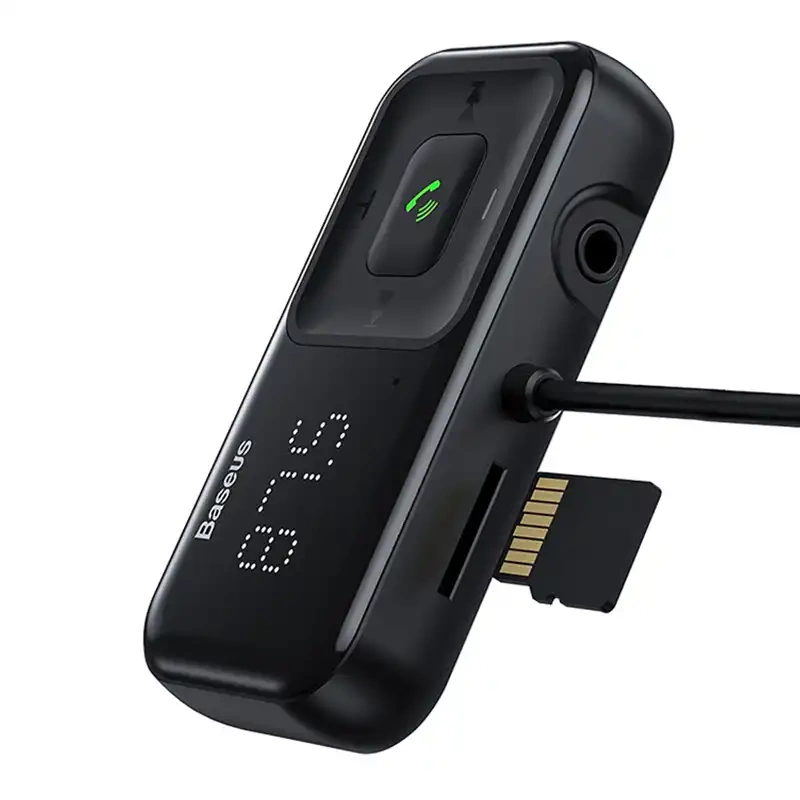 Car Bluetooth MP3 Player + Charger Baseus T Shaped S-16 Black OS Car Bluetooth MP3 Player + Charger Baseus T Shaped S-16 Black OS