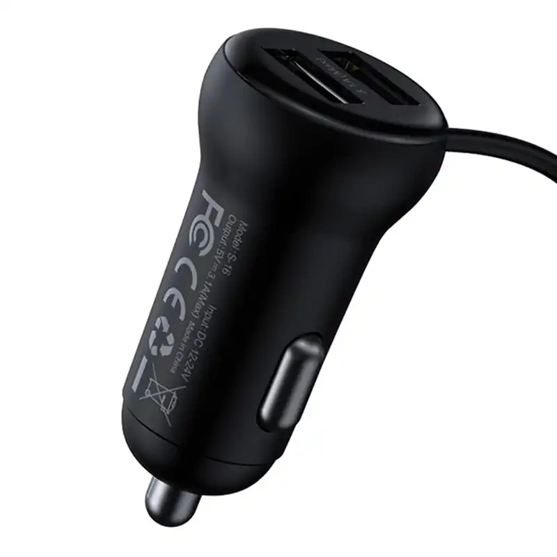 Car Bluetooth MP3 Player + Charger Baseus T Shaped S-16 Black OS Car Bluetooth MP3 Player + Charger Baseus T Shaped S-16 Black OS