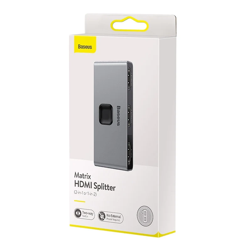 Baseus Matrix Two-way divider / splitter HDMI, 2x1 / 1x2, 4K Baseus Matrix Two-way divider / splitter HDMI, 2x1 / 1x2, 4K