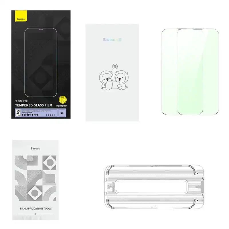 Tempered glass with eye protection filter Baseus Crystal Series iPhone 14 PRO Tempered glass with eye protection filter Baseus Crystal Series iPhone 14 PRO