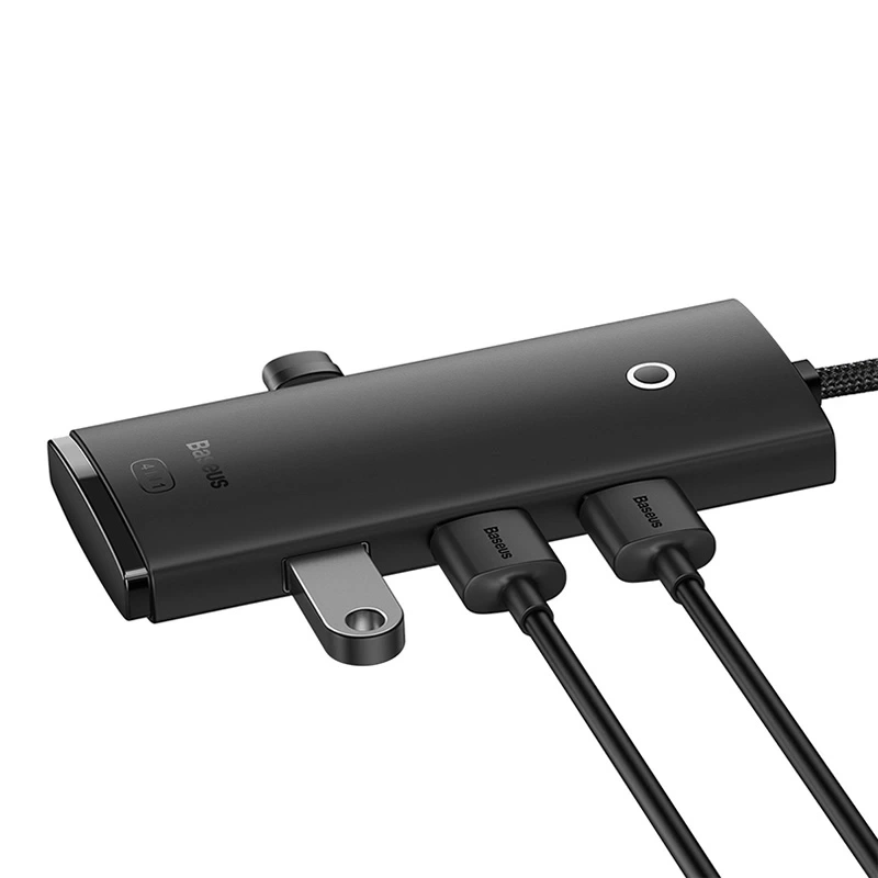 HUB Adapter 4-Port USB-C Baseus OS-Lite 25cm (Black) HUB Adapter 4-Port USB-C Baseus OS-Lite 25cm (Black)
