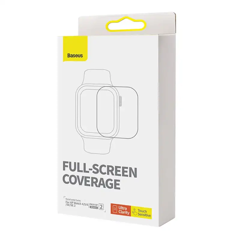 Baseus 40mm Protective Film for AP Watch 4/5/6/SE/SE 2, Clear Baseus 40mm Protective Film for AP Watch 4/5/6/SE/SE 2, Clear