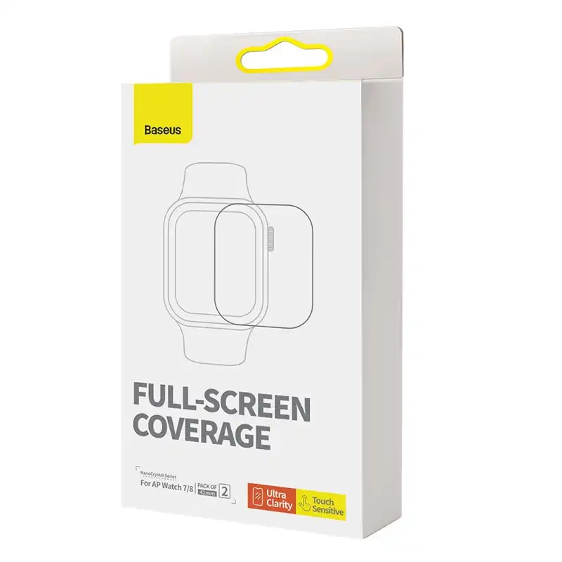 Baseus 41mm Protective Film for AP Watch 7/8, Clear Baseus 41mm Protective Film for AP Watch 7/8, Clear