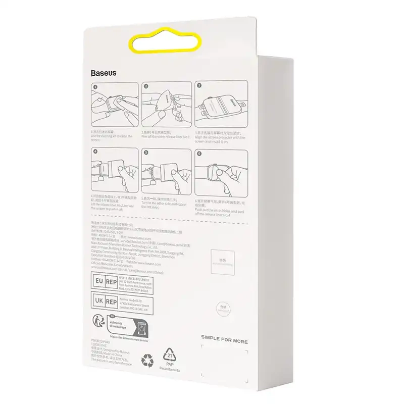 Baseus 41mm Protective Film for AP Watch 7/8, Clear Baseus 41mm Protective Film for AP Watch 7/8, Clear