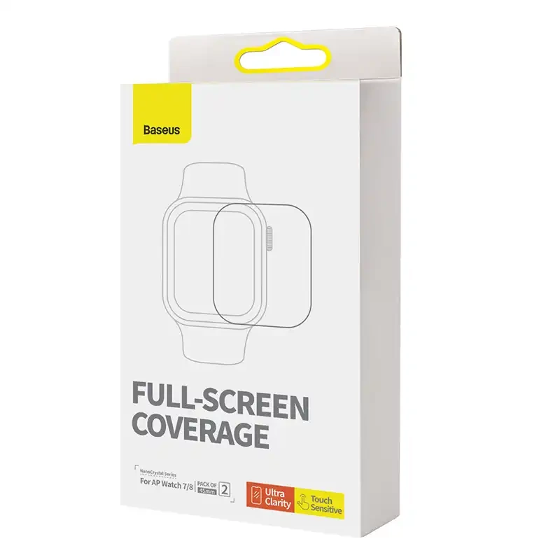 Baseus 45mm Protective Film for AP Watch 7/8, Clear Baseus 45mm Protective Film for AP Watch 7/8, Clear