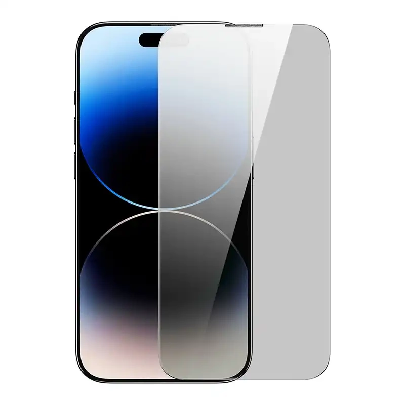 Privacy tempered Glass Baseus Iphone 14 Pro Max (2pcs) with 2 cleaning kits and dust-proof installation tool Privacy tempered Glass Baseus Iphone 14 Pro Max (2pcs) with 2 cleaning kits and dust-proof installation tool