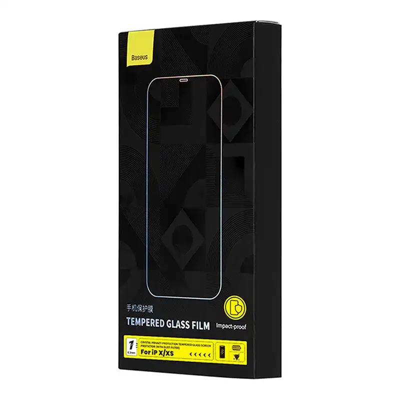 Baseus Crystal Privacy Protection Tempered Glass 0.3mm for iPhone X/XS Baseus Crystal Privacy Protection Tempered Glass 0.3mm for iPhone X/XS