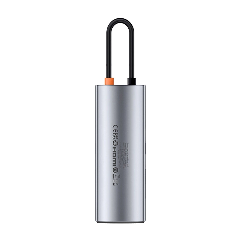 Hub 7in1 Baseus Gleam, USB-C to 1x HDMI4K 60Hz + 3x USB3.0 + 1x PD + 1x SD/TF (grey) Hub 7in1 Baseus Gleam, USB-C to 1x HDMI4K 60Hz + 3x USB3.0 + 1x PD + 1x SD/TF (grey)