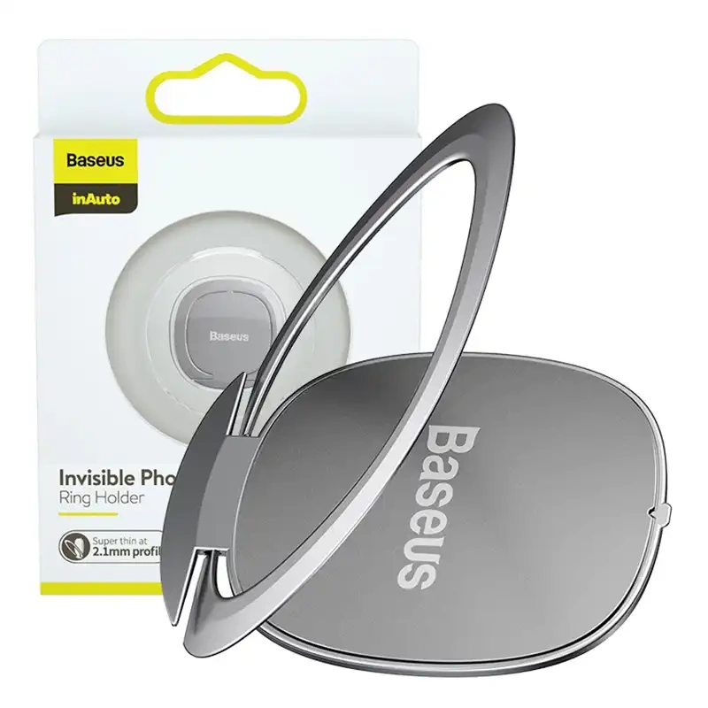 Baseus Invisible Ring holder for smartphones (silver) Baseus Invisible Ring holder for smartphones (silver)