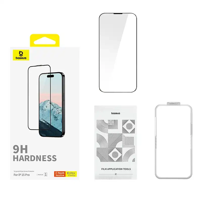Diamond Tempered Glass Baseus 0.3mm for iPhone 15Pro Diamond Tempered Glass Baseus 0.3mm for iPhone 15Pro
