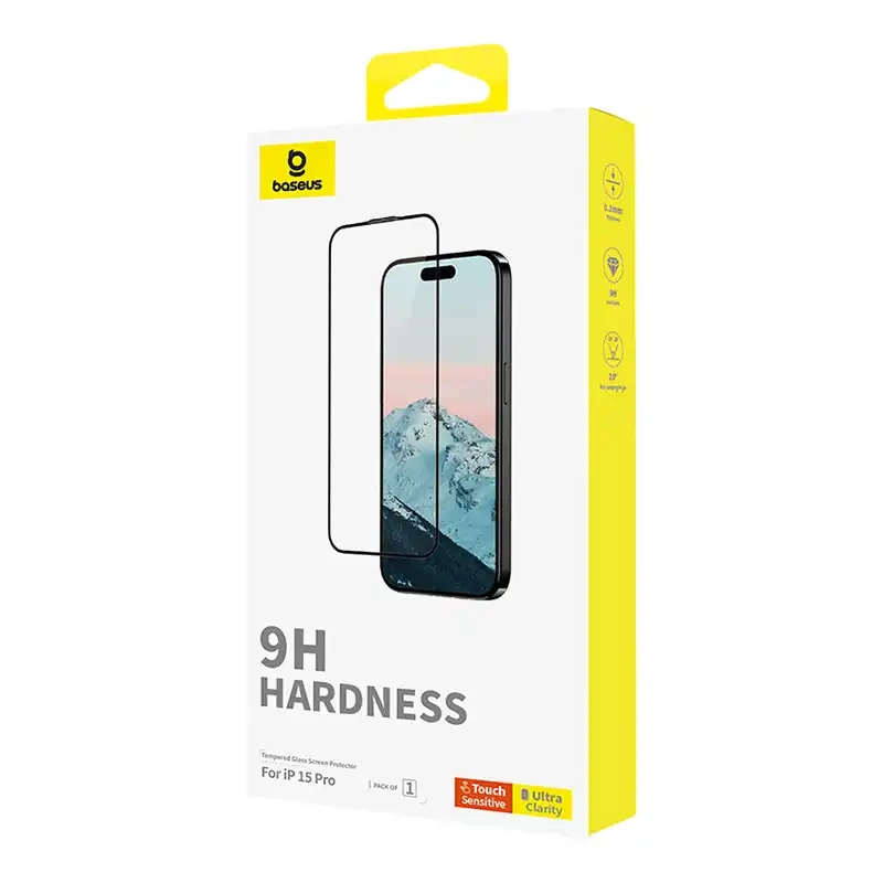 Diamond Tempered Glass Baseus 0.3mm for iPhone 15Pro Diamond Tempered Glass Baseus 0.3mm for iPhone 15Pro