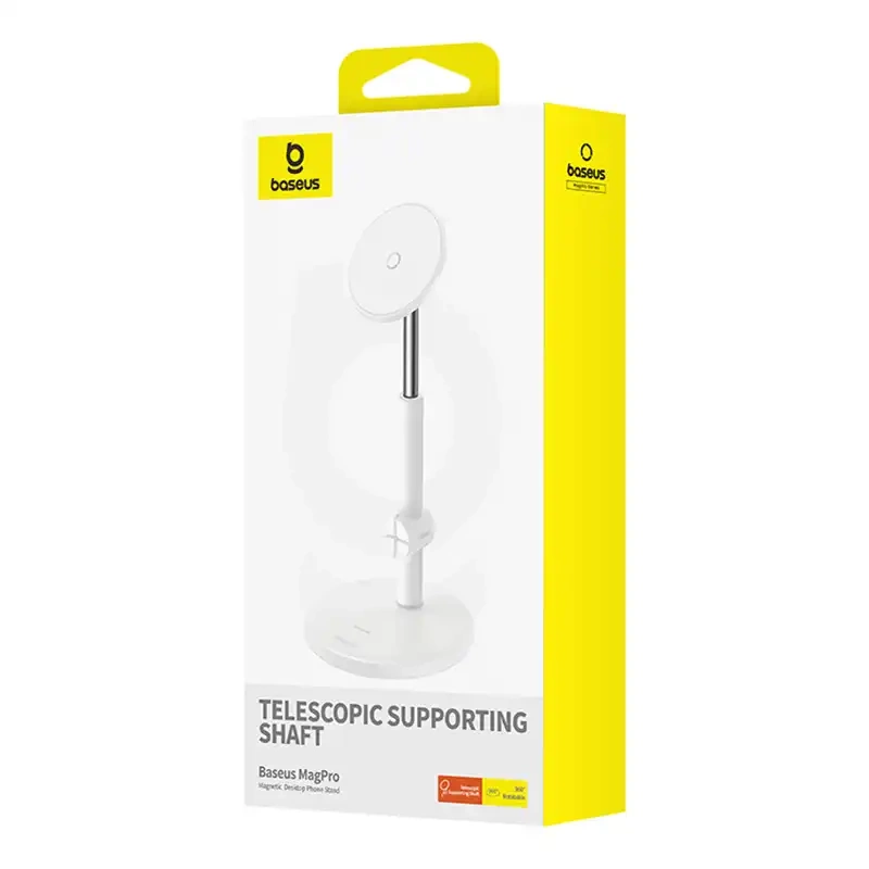 Magnetic Desktop Phone Stand Baseus MagPro (white) Magnetic Desktop Phone Stand Baseus MagPro (white)