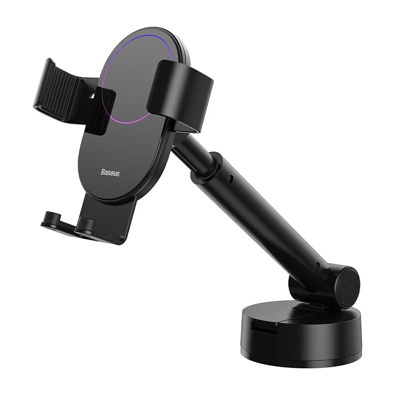 Gravity car mount for Baseus Tank phone with suction cup (black) Gravity car mount for Baseus Tank phone with suction cup (black)