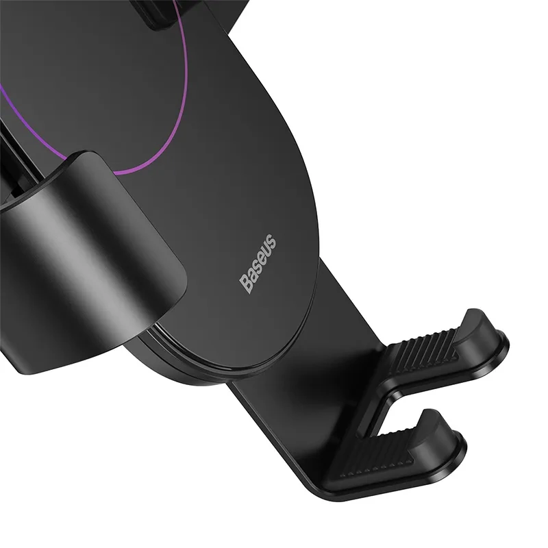 Gravity car mount for Baseus Tank phone with suction cup (black) Gravity car mount for Baseus Tank phone with suction cup (black)