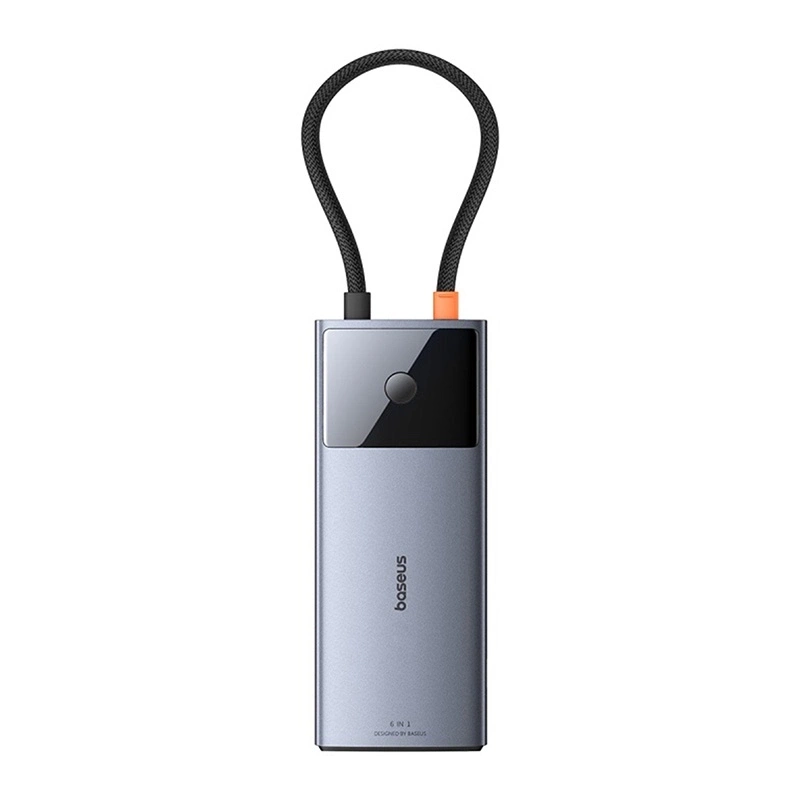 Hub 6in1 Baseus Metal Gleam 2 Series, USB-C to 2xUSB 3.0 +USB-C + HDMI + USB-C PD + Ethernet RJ45 Hub 6in1 Baseus Metal Gleam 2 Series, USB-C to 2xUSB 3.0 +USB-C + HDMI + USB-C PD + Ethernet RJ45
