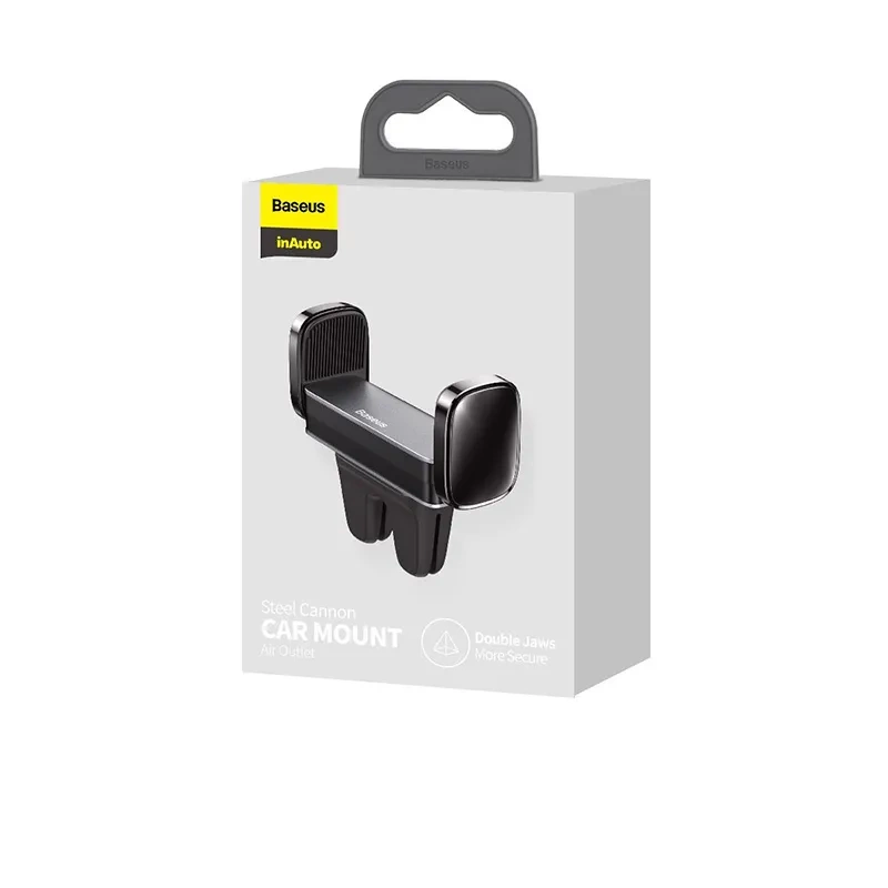 Baseus Steel Cannon Clamp Holder to Ventilation Grid (black) Baseus Steel Cannon Clamp Holder to Ventilation Grid (black)