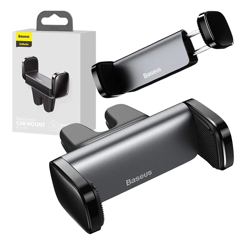 Baseus Steel Cannon Clamp Holder to Ventilation Grid (black) Baseus Steel Cannon Clamp Holder to Ventilation Grid (black)