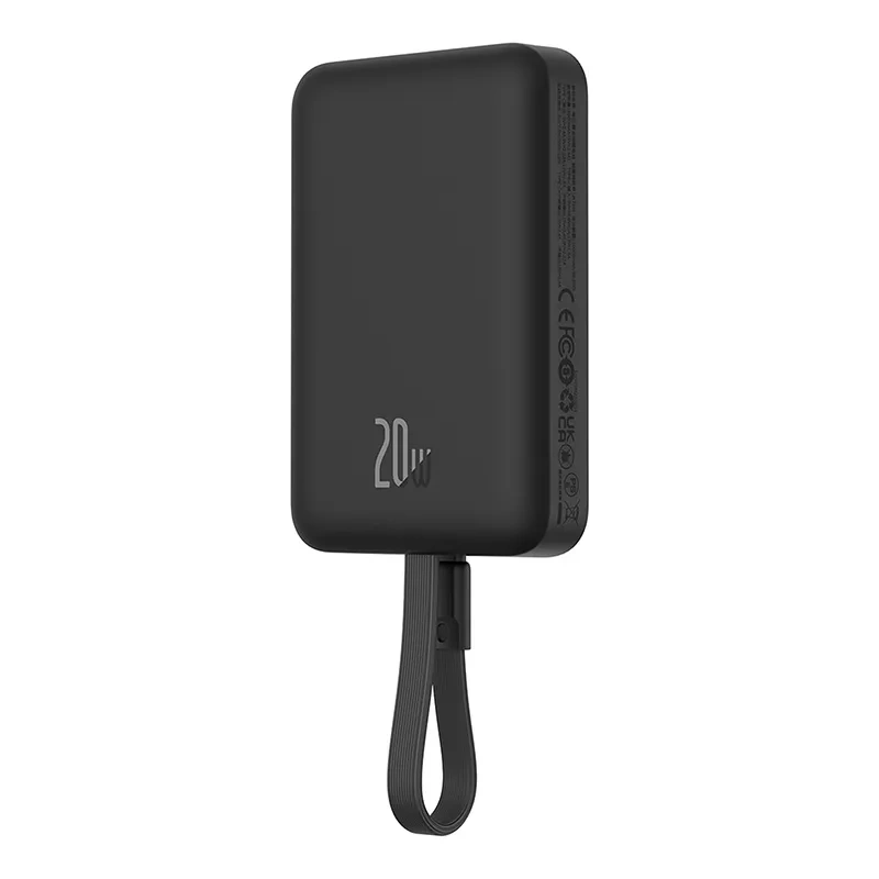 Powerbank Baseus Magnetic Mini 10000mAh, Lightning 20W MagSafe (black) Powerbank Baseus Magnetic Mini 10000mAh, Lightning 20W MagSafe (black)