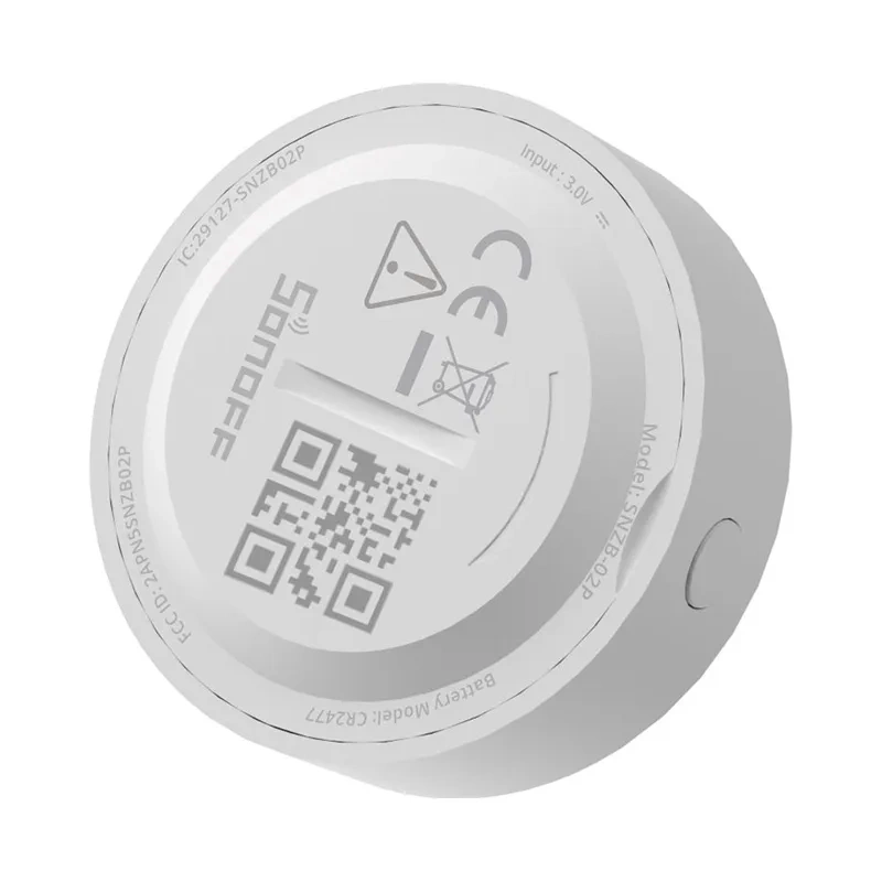 ZigBee Sonoff SNZB-02P smart temperature and humidity sensor (round) ZigBee Sonoff SNZB-02P smart temperature and humidity sensor (round)